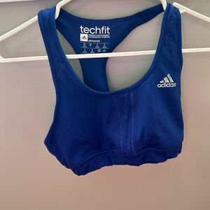 Adidas Techfit Climalite Bra in Royal Blue